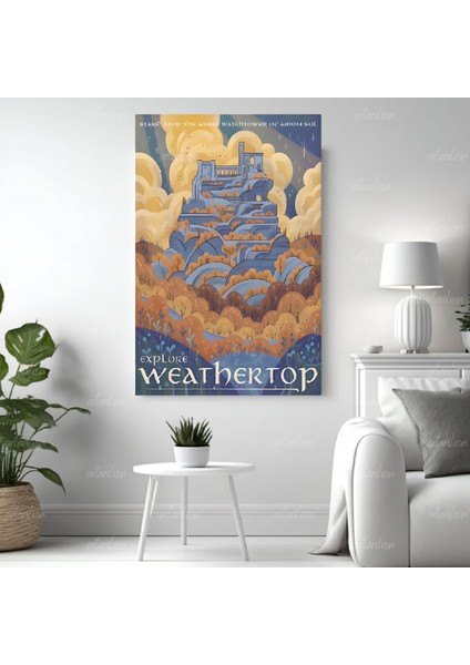 Yüzüklerin Efendisi Hd Dijital Baskı Kanvas Tablo Weathertop Duvar Dekorasyonu Lotr Oyun Odası Salon Tablosu