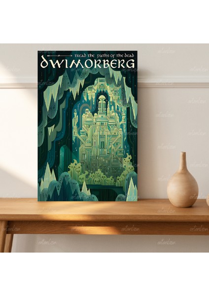 Yüzüklerin Efendisi Hd Dijital Baskı Kanvas Tablo Diwimorberg Duvar Dekorasyonu Lotr Oyun Odası Salon Tablosu