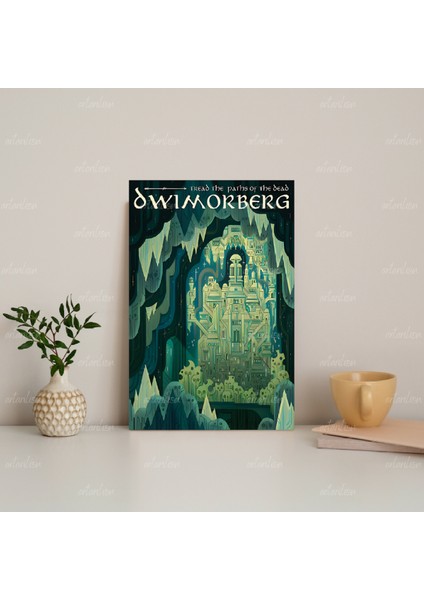 Yüzüklerin Efendisi Hd Dijital Baskı Kanvas Tablo Diwimorberg Duvar Dekorasyonu Lotr Oyun Odası Salon Tablosu