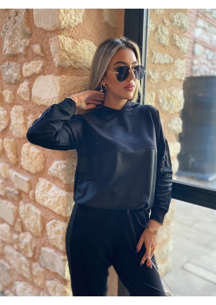Lastikli Baskılı Eşofman Pantolon - Gri