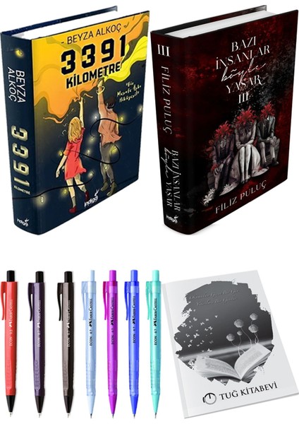 Bazı Insanlar Böyle Yaşar 3 Ciltli Filiz Puluç ve 3391 Kilometre Ciltli Beyza Alkoç 2li Set