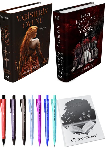 Bazı Insanlar Böyle Yaşar 3 Ciltli Filiz Puluç ve Varislerin Oyunu Ciltli Adora Yağmur 2li Set