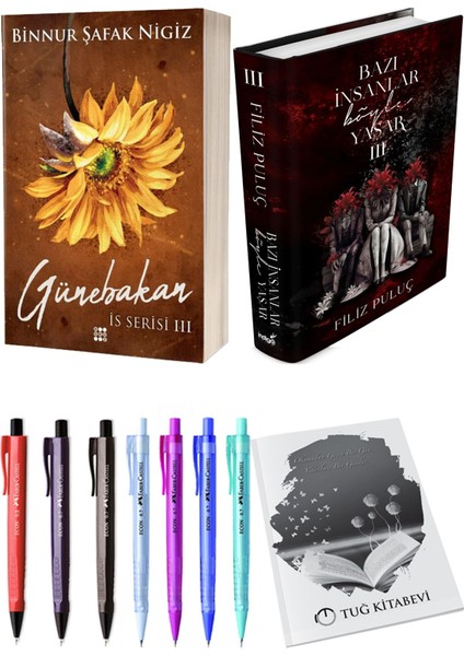 Bazı Insanlar Böyle Yaşar 3 Ciltli Filiz Puluç ve Is Serisi 3 Günebakan Ciltli Binnur Şafak Nigiz 2li Set