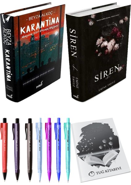 Siren Iki Ciltli Emine Tavuz ve Karantina 2 Ciltli Beyza Alkoç 2li Set