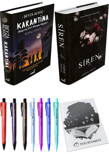 Siren Iki Ciltli Emine Tavuz ve Karantina 5 Ciltli Beyza Alkoç 2li Set