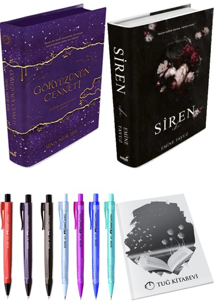Siren Iki Ciltli Emine Tavuz ve Gökyüzünün Cenneti 4 Ciltli Sena Nur Işık 2li Set