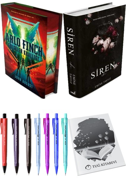 Siren Iki Ciltli Emine Tavuz ve Arlo Finch Gölgeler Krallığı Ciltli John August 2li Set
