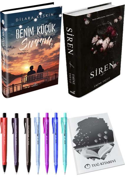 Siren Iki Ciltli Emine Tavuz ve Ephesus Benim Küçük Sırrım 2 Ciltli Dilara Keskin 2li Set
