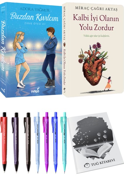 Kalbi Iyi Olanın Yolu Zordur Miraç Çağrı Aktaş ve Buzdan Kıvılcım Adora Yağmur 2li Set