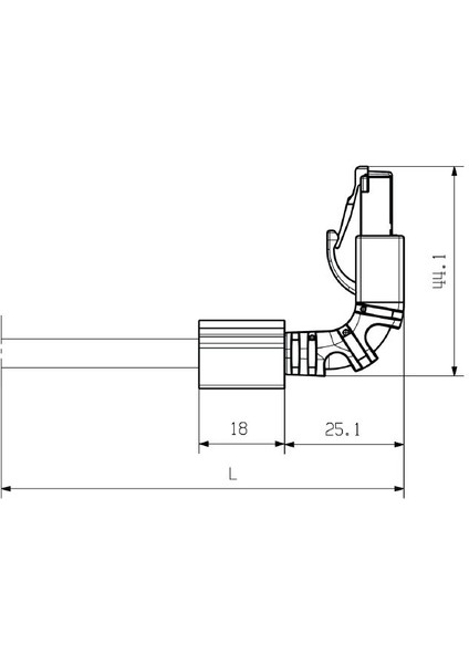 1248280005 90° 0,50 Metre Patch Cablo