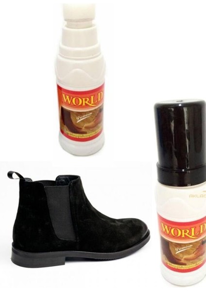 Siyah Süet Boya Nubuk Boya Süet Ayakkabı Çanta Boyası Bot Boyası