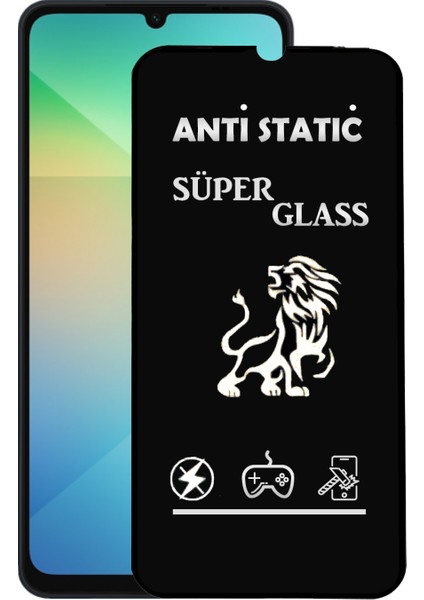Galaxy A06 Tam Kaplayan Anti Statik Dayanıklı Süper Cam Ekran Koruyucu