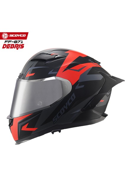 Scoyco Motosiklet Kaskı 871 Debris Tam Kapalı