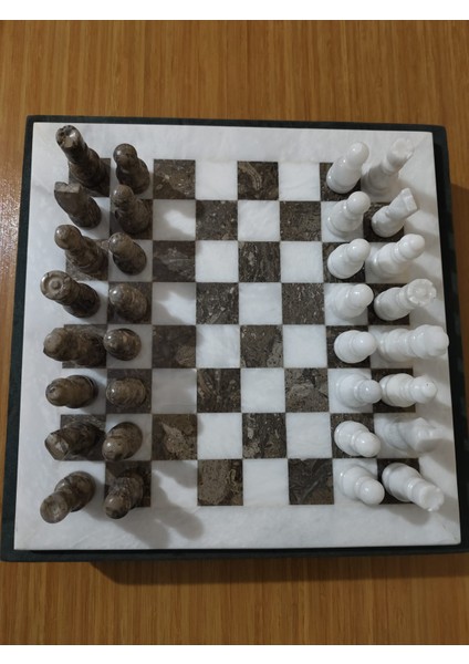 Mermer Satranç Takımı 38 x 38 cm fırsatları
