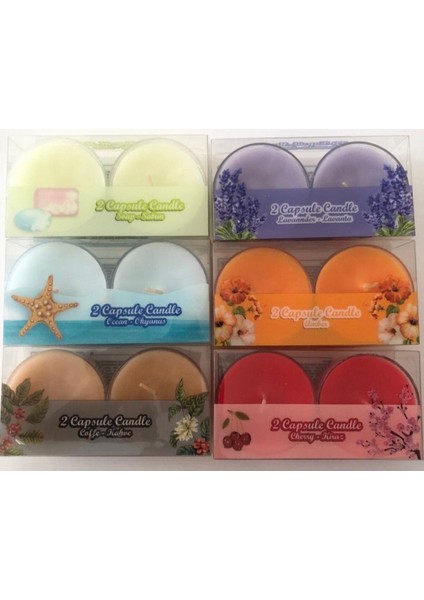 Kapsül Mum 2'li Kokulu Zevk ve Aromaların Dansı