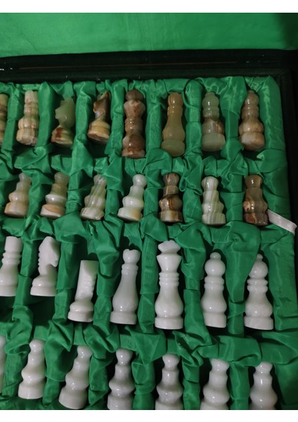 Mermer Satranç Takımı 30 x 30 cm indirimleri