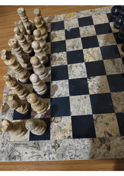 Mermer Satranç Takımı 30 x 30 cm fırsatları