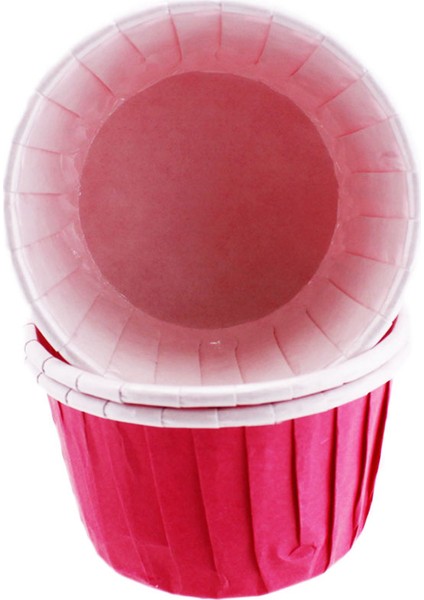 Cupcake Kalıbı Minik Boy Düz Renk 38*30 mm (50 Adet) Fuşya