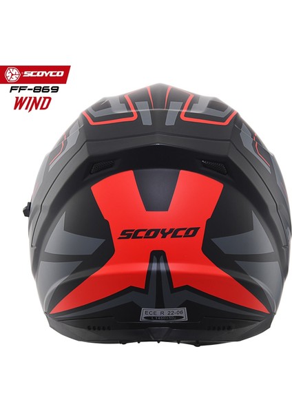 Scoyco Motosiklet Kaskı 869 Wind Tam Kapalı modelleri