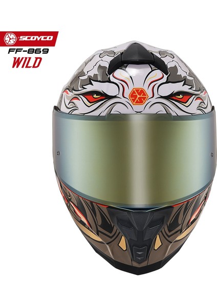 Scoyco Motosiklet Kaskı 869 Wild Tam Kapalı