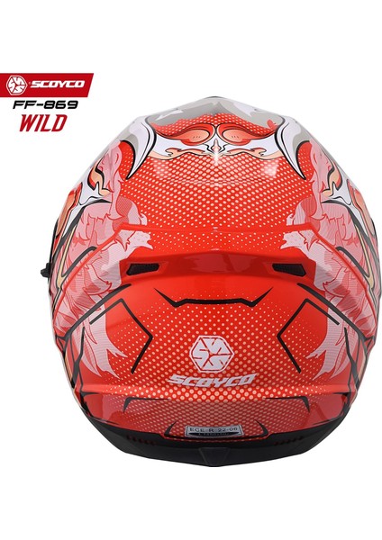 Scoyco Motosiklet Kaskı 869 Wild Tam Kapalı