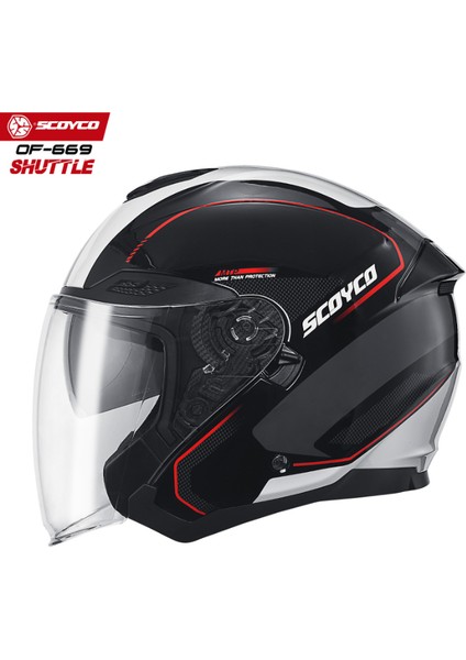 Scoyco Yarım Motosiklet Kaskı Of 669 Shuttle