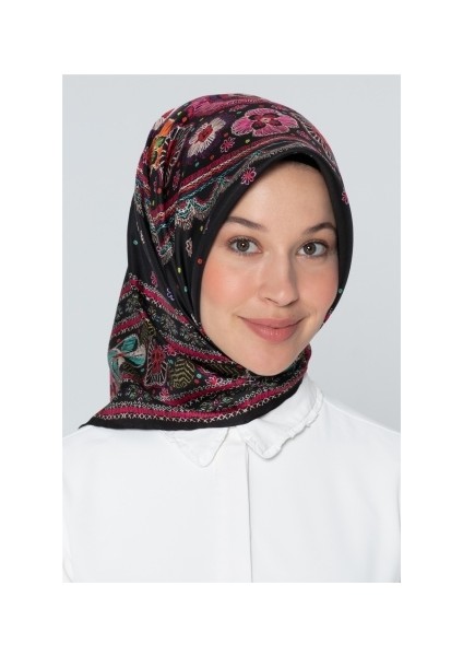 Armine Saf Sura Nostaji İpek Eşarp 7866