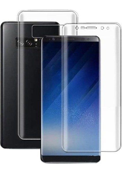 Exquıs Samsung Galaxy N950 Note 8 Uyumlu Ön ve Arka Koruma 360 Full Kaplama