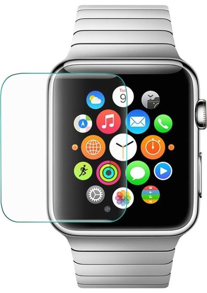 Apple Watch Series 1 42 mm Uyumlu Ön Koruma 3D Superglass Nano Ekran Koruyucu