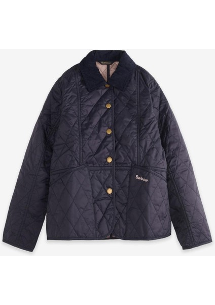 Summer Liddesdale Kız Kapitone Ceket NY94 Navy/gardenia