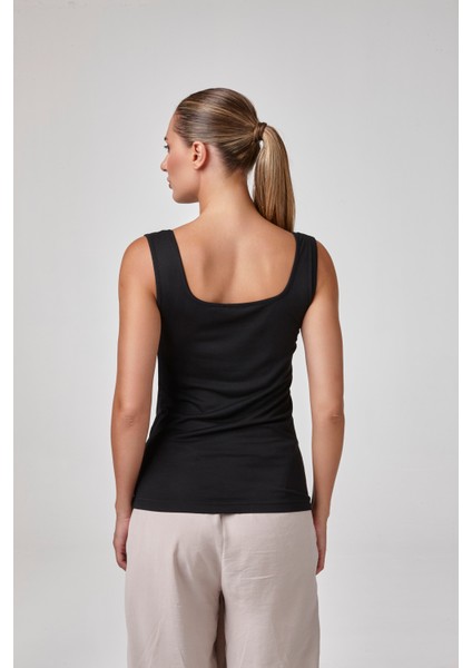 Kadın Askılı Body T-Shirt Fit Kalıp