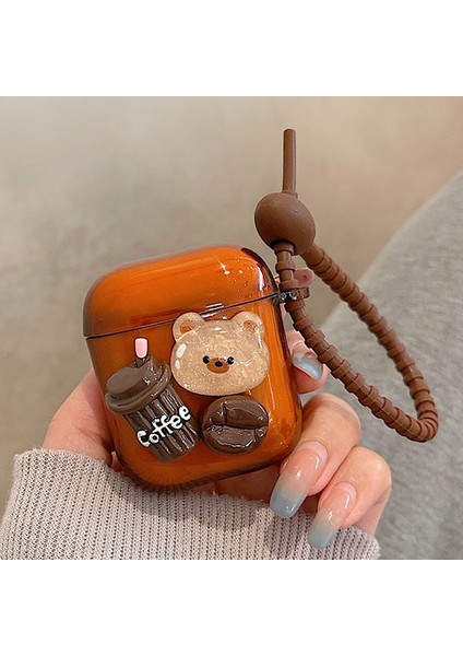 Airpods 3 Için Karikatür 3D Cof Ayı Koruyucu Kılıf (Yurt Dışından) modelleri