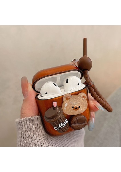 Airpods 3 Için Karikatür 3D Cof Ayı Koruyucu Kılıf (Yurt Dışından) indirimleri