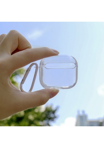 Tpu 3 Airpods Için 3 Kancalı Tpu Şeffaf Kulaklık Kılıfı (Yurt Dışından)