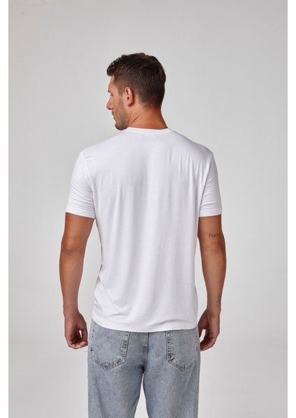 Erkek Kısa Kollu Sıfır Yaka T-Shirt