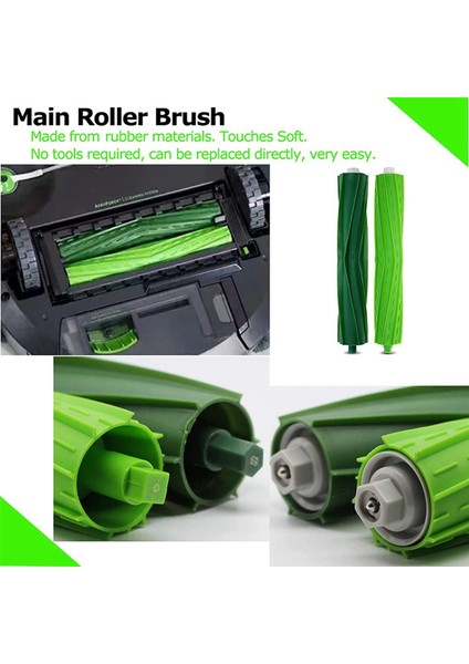 Запасные Части Пылесоса,irobot Roomba Için 2 Set Parça I3 I3+ I4 I4+ I6 I6+ I7 I7+ I8 I8+ E5 E6 E7 J7 (7150) J7+ (7550) I,e,j Serisi (Yurt Dışından) fiyatları