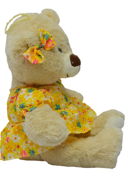 Elbiseli ve Tokalı Ayı Peluş 30 cm modelleri