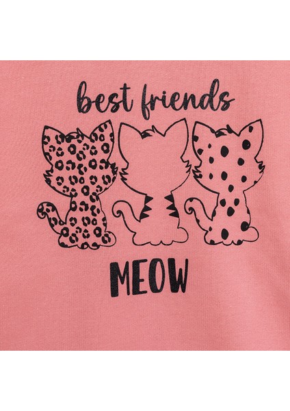 HelloBaby Basic Az Şardonlu Kedi Desenli Sweatshirt Kız Bebek fiyatları
