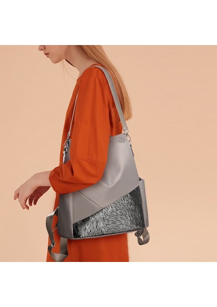 Moda Rahat Kız Çok Fonksiyonlu Anti-Hırsızlık Seyahat Sırt Çantası Bayanlar Tek Omuz Çanta-Siyah (Yurt Dışından) indirimleri