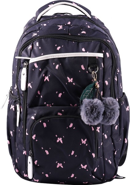Fengdong Sevimli Okul Çantaları Genç Kızlar Için Okul Sırt Çantası Kızlar Için Kürk Topu Dekorasyon Çanta Kelebek Desen Çanta (Yurt Dışından) fiyatları
