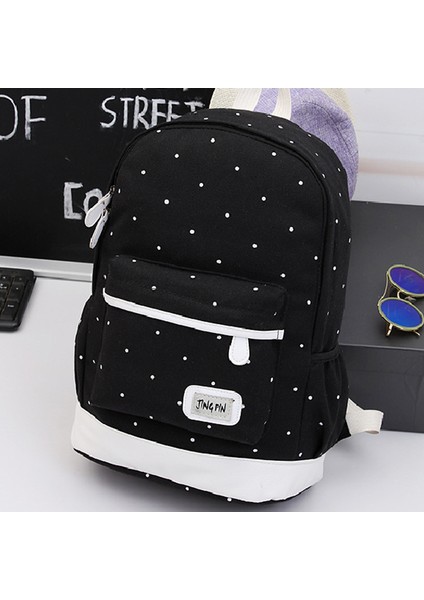 3 Adet Set Kadın Kanvas Sırt Çantası Büyük Öğrenci Kitap Çantası Çanta Laptop Çantası Yüksek Kaliteli Bayanlar Okul (Yurt Dışından) fırsatları