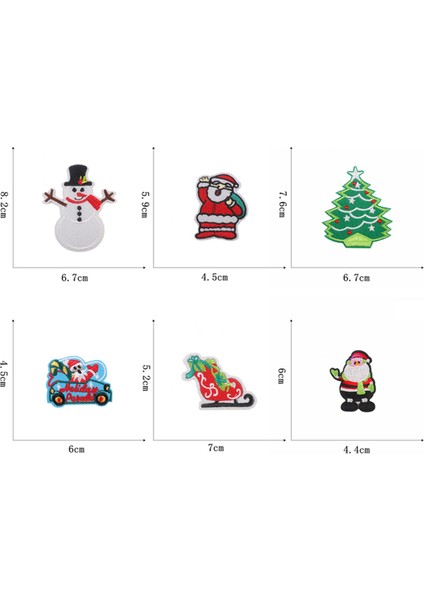 Noel Yamaları Demir On Işlemeli Dikmek 54 Adet Noel Ağacı Santa Sevimli Aplikler Dıy El Sanatları Elbise Süslemeleri (Yurt Dışından) indirimleri