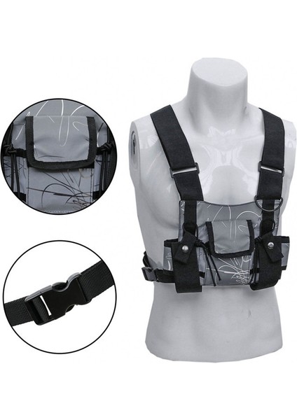Göğüs Rig Çanta Fonksiyonel Doğa Sporları Göğüs Çantası Erkekler Koruyucu Yansıtıcı Üst Göğüs Yelek Çanta Bisiklet Balıkçılık (Yurt Dışından) fiyatları
