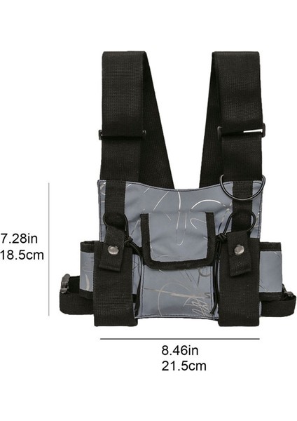 Göğüs Rig Çanta Fonksiyonel Doğa Sporları Göğüs Çantası Erkekler Koruyucu Yansıtıcı Üst Göğüs Yelek Çanta Bisiklet Balıkçılık (Yurt Dışından) fırsatları