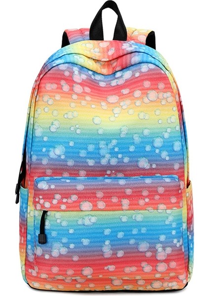 Renkli Gökkuşağı Baskı Çocuklar Için Okul Çantaları Büyük Kapasiteli Omuz Sırt Çantası Okul Çantalarınızı Oluşturun Kitap Çantası Erkek Kız (Yurt Dışından) fiyatları