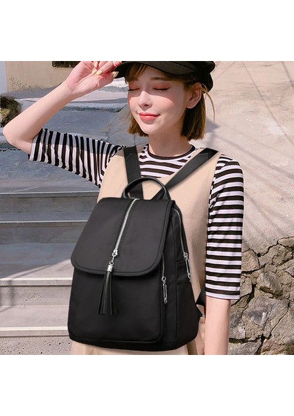 Kadın Sırt Çantası Vahşi Püskül Oxford Kumaş Omuz Küçük Sırt Çantası Messenger Çanta Su Geçirmez (Yurt Dışından) indirimleri