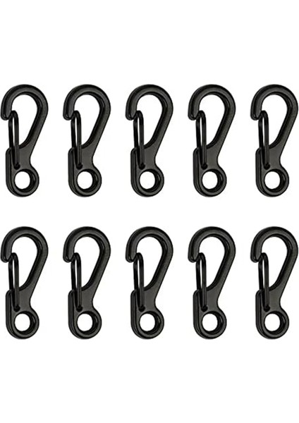 Mini Alaşım Karabina Klip Küçük Yaylı Kanca Karabinalar Sırt Çantası Anahtarlıklar Aksesuarları (Siyah) (Yurt Dışından)