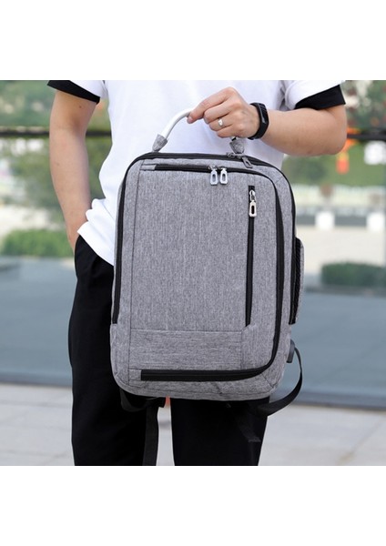 Yeni Iş Çantası 15.6 Inç Bilgisayar Çantası USB Şarj Sırt Çantası Su Geçirmez Seyahat Erkek ve Kadın Sırt Çantası Mavi (Yurt Dışından) fırsatları