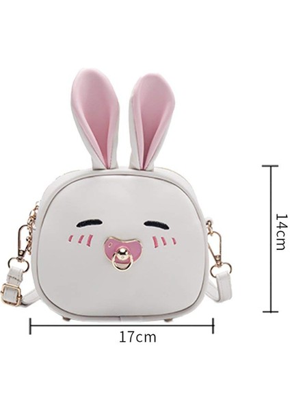 Süper Sevimli Kız Çanta Tavşan Kulak Omuz Çantası Messenger Çanta Sırt Çantası Kızlar Için (Desen 2 Siyah) (Yurt Dışından) fiyatları