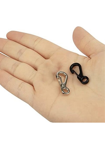 Mini Alaşım Karabina Klip Küçük Yaylı Kanca Karabinalar Sırt Çantası Anahtarlıklar Aksesuarları (Siyah) (Yurt Dışından) fırsatları